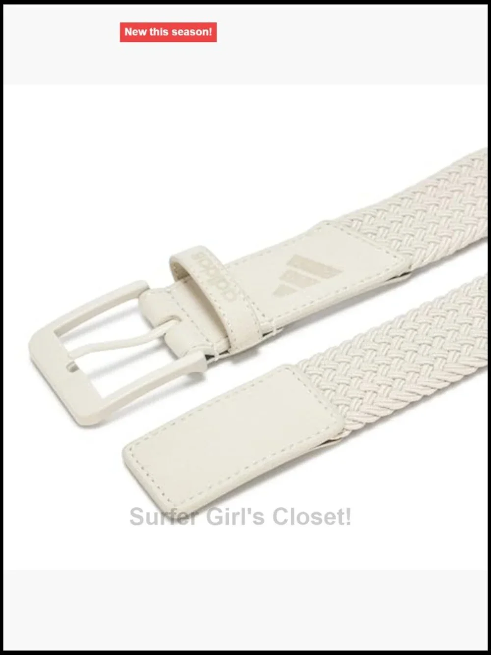 Golf Braided Stretch Belt - 70% Recycled Polyester, Metal Pin Buckle